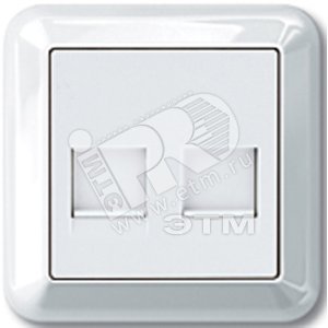 M-Trend Розетка телефон/компьютер RJ11+RJ45 категория 5е UTP в сборе бежевая - Schneider Electric