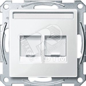 M-Trend Розетка телефон/компьютер RJ11+RJ45 категория 5е UTP в рамку белая - Schneider Electric