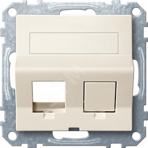 Плата наклонная для Keystone RJ45 бежевая - Schneider Electric