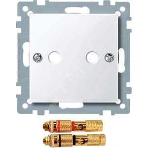 Центральная плата для розетки с разъемом для громкоговорителя белый - Schneider Electric