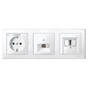 РАМКА Х3, БЕЛЫЙ | MTN478319 | Schneider Electric - Schneider Electric