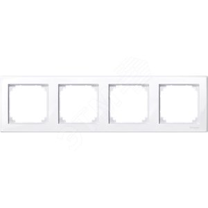 M-SMART МОНТАДНАЯ РАМКА 4 ПОСТА,АКТИВНО БЕЛЫЙ | MTN478425 | Schneider Electric