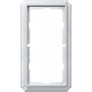 Рамка 2 поста без перегородки ANTIQUE белый (MTN483819) - Schneider Electric