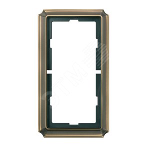 Рамка 2 поста без перегородки ANTIQUE античная латунь - Schneider Electric