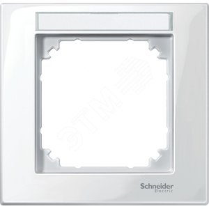 РАМКА M-PLAN С ПОЛЕМ ДЛЯ НАДПИСИ, 1 ПОСТ | MTN514119 | Schneider Electric - Schneider Electric