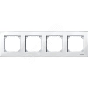 РАМКА M-PLAN 4-МЕСТНАЯ БЕЛ | MTN515419 | Schneider Electric - Schneider Electric