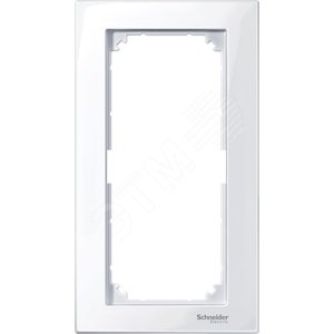 Рамка 2 поста M-PLAN без перегородки белый