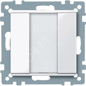 SM,1 КН. ВЫКЛ PLUS, АКТ.БЕЛ.БЛ | MTN617125 | Schneider Electric - Schneider Electric