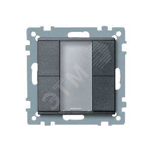 SM,2 КН. ВЫКЛ PLUS, АНТРАЦИТ | MTN627614 | Schneider Electric - Schneider Electric