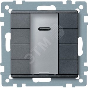 SM,4 КН. ВЫКЛ PLUS С ИК-ПРМ., АНТРАЦИТ | MTN627914 | Schneider Electric - Schneider Electric