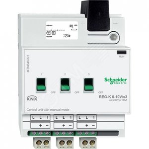 БЛОК УПРАВ 0-10 V REG-K/3-КАНАЛА С РУЧН УПР | MTN646991 | Schneider Electric - Schneider Electric