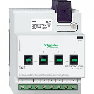 АКТОР ДЛЯ ВЫКЛ REG-K/4X230/16 С РУЧН УПР - Schneider Electric