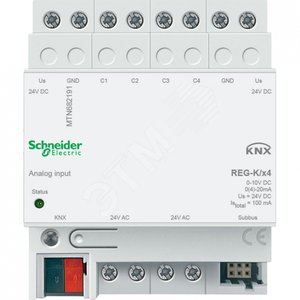 АНАЛОГОВЫЙ ВХОД REG-K/4 ПОРТА - Schneider Electric