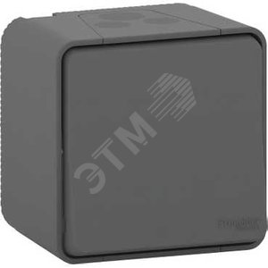 MUREVA S кнопочный выключатель, открытой установки, антрацит, IP55 (MUR35026) - Schneider Electric