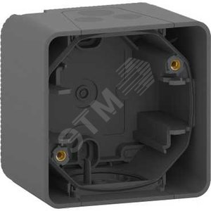 Бокс однопостовый MUREVA S для накладного монтажа, антрацит, IP55 (MUR37911) - Schneider Electric