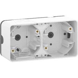 Бокс двухпостовый MUREVA S для накладного монтажа, белый, IP55 - Schneider Electric