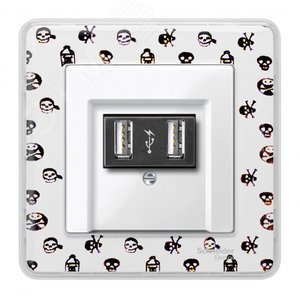 Накладка для аудио розетки белый (MTN296019) 3