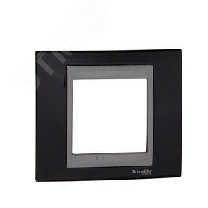 Unica TOP Родий/Графит Рамка 1-ая | MGU66.002.293 | Schneider Electric - фото 3