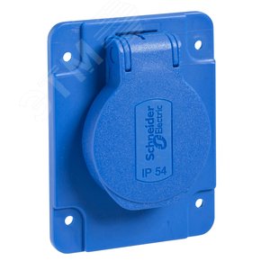 Розетка 10/16A 65х85мм IP54 винтовые зажимы сзади (PKS61B) - фото 2
