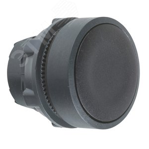 Головка кнопки с потайным толкателем черная (ZB5AA2) 2