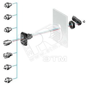 ЗАМОЧН. ЛИЧИНКА С ДВОЙН. ПАЗ.3ММ ДЛЯ S3D | NSYAEDLB3S3D | Schneider Electric - Schneider Electric