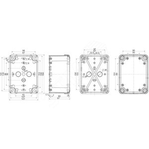 Коробка пластиковая 164х121х87 PK-UL IP66 - Schneider Electric