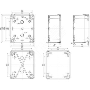 Коробка пластиковая ABS 192x164x87 - Schneider Electric