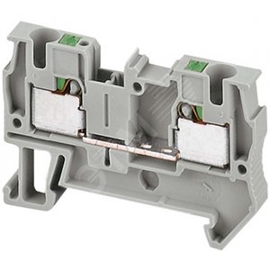 Клемма пружинная PIT проходной 2 точки 4мм.кв. серая - Schneider Electric
