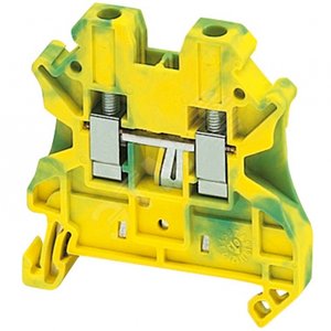 Клеммник винтовой с заземлением 4мм.кв 2 точки подключения - Schneider Electric