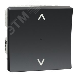 WISER UNICA NEW управление жалюзи и рольставен 500Вт, 230В, ZigBee 3.0, АНТРАЦИТ (NU350954) - Schneider Electric