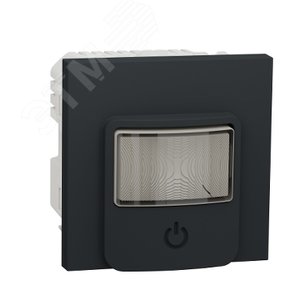 WISER UNICA NEW Датчики движения с универсальным диммером, 200Вт, 230В, АНТРАЦИТ (NU352754) - Schneider Electric