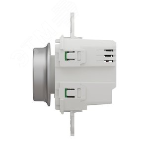 WISER UNICA NEW LED-ДИММЕР универсальный поворотно-нажимной 200Вт, АЛЮМИНИЙ (NU551830) - Schneider Electric