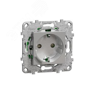 WISER UNICA NEW РОЗЕТКА одиночная встраиваемая 16А, ZigBee 3.0, АНТРАЦИТ - Schneider Electric