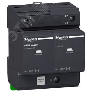 PRD1 MASTER ОПН 1P+N КЛ.1 СО СМЕН.КАРТ | 16361 | Schneider Electric - фото 3