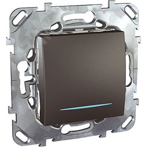 Unica TOP Графит Выключатель 1-клавишный кнопочный с/п | MGU5.206.12NZD | Schneider Electric - фото 4