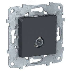 Розетка UNICA NEW TV проходная антрацит (NU546354) - Schneider Electric