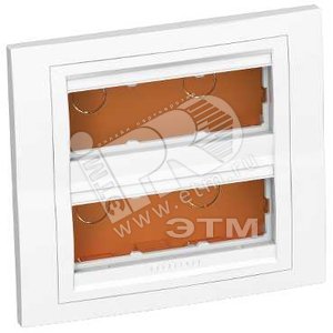 Коробка скрытого монтажа 2x3 горизонтальная рамка 9003 - Schneider Electric