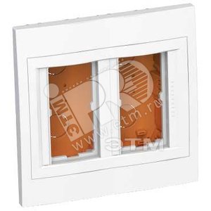 Коробка скрытого монтажа 2x2 вертикальная рамка R9003 - Schneider Electric
