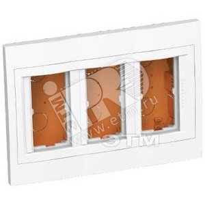 Коробка скрытого монтажа 3x2 вертикальная рамка R9003 - Schneider Electric