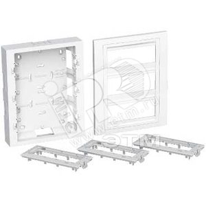 Коробка наружного монтажа 3x3 горизонтальная рамка 9003 - Schneider Electric
