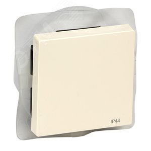 Sys M Клавиша х1 бежевый IP44 - фото 3
