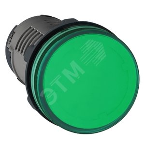 Лампа сигнальная зеленая 380В LED - Schneider Electric