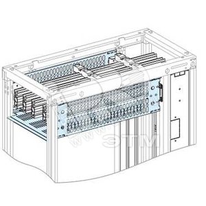 Крышка для секционных горизонтальных шин 650х400мм - SE (Schneider)