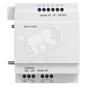 МОДУЛЬ РАСШИР ДИСКР 6ВХ/4ВЫХ ~24В | SR3XT101B | Schneider Electric