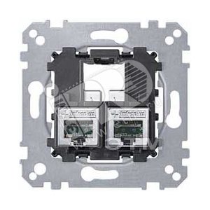 Механизм компьютерной розетки 2 поста (MTN465812) - Schneider Electric