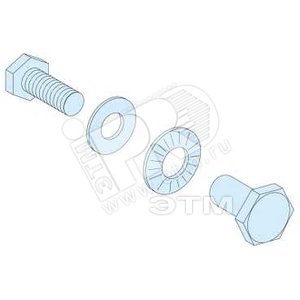 Комплект соединения силовых шин (20болт+20втулок+40шайб) Prisma Plus P | 04645 | Schneider Electric