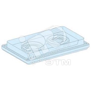 САЛЬНИК. ПАНЕЛЬ С 2 ОТВЕРСТИЯМИ ДИАМЕТРОМ 33 - 72 ММ, IP55 | 08899 | Schneider Electric - Schneider Electric