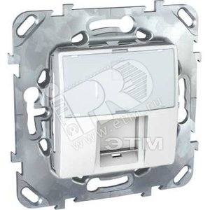 Плата на суппорте для AMP&KRONE белый - Schneider Electric