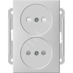 W59 Розетка двойная скрытая без рамки черный бархат - Schneider Electric