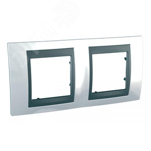 Unica TOP Нордик/Графит Рамка 2-ая | MGU66.004.292 | Schneider Electric - фото 3